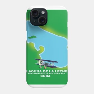 Laguna de la Leche, Cuba Lake map Phone Case