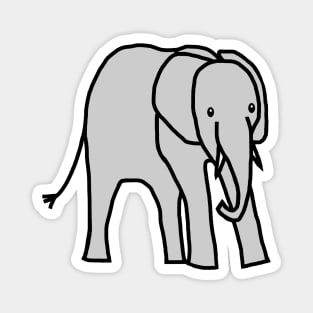 Little Grey Elephant Magnet