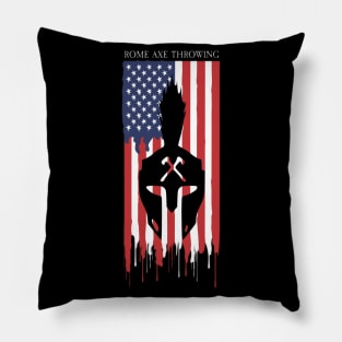 The Axe Shoppe | Rome Axe Throwing American Flag Pillow