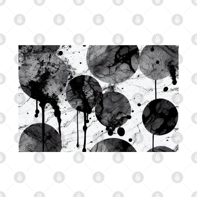 Splatter Paint Texture . Distress rough background. Black Spray Blot of Ink. by Alekxemko