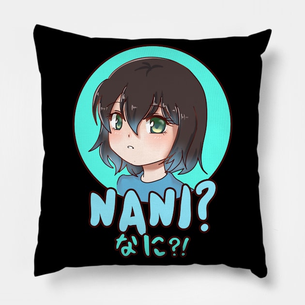 Nani - Shy Anime Boy Meme Pillow by Alex21