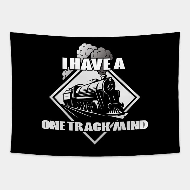 Train - I Have A One Track Mind Tapestry by Kudostees