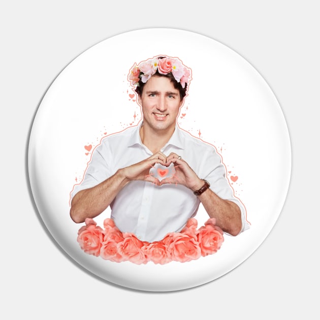 Justin Trudeau aesthetic Pin by Cheerhio