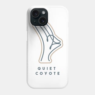 quiet coyote (dark) Phone Case