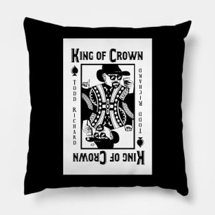 KING OF CROWN -Cool Playing Card Design Pillow