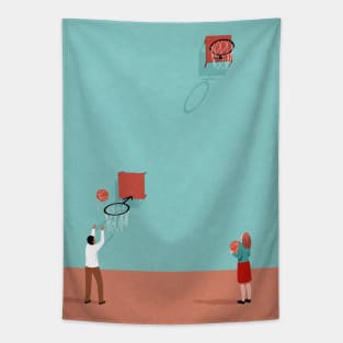 Gender Basketball Tapestry