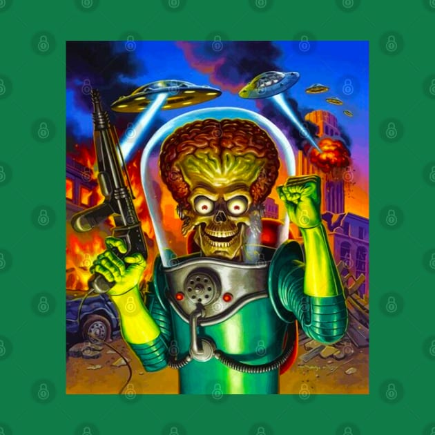 Mars Attacks // 80s sci fi by Niko Neon