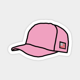 Trucker Hats Pink Graphic Magnet