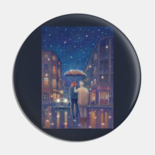 Raining stars Pin