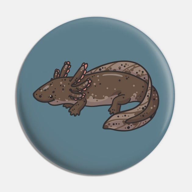 Axolotl (Wild Type) Pin by bytesizetreasure