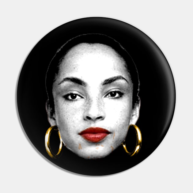 Sade Black White Pin by Legacy BG