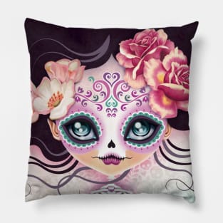 Camila Huesitos Sugar Skull Pillow