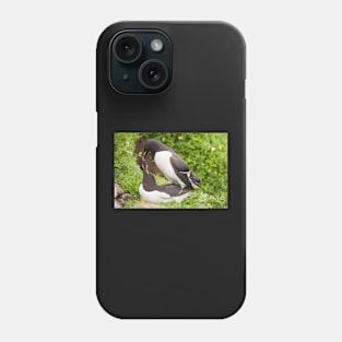 Mr & Mrs Razorbill sharing a private moment Phone Case