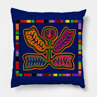 Kuna Indian Fantasy Flora Pillow