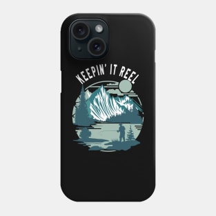 Keepin It Reel Retro Fishing Design Phone Case