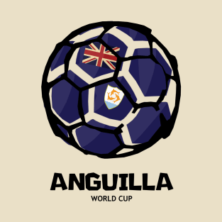 Anguilla Football Country Flag T-Shirt