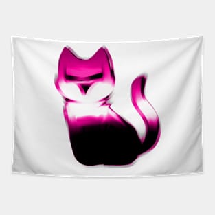 pink shadow cat Tapestry