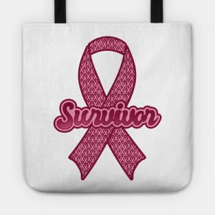 'Breast Cancer Survivor Pink Ribbon' Breast Cancer Tote