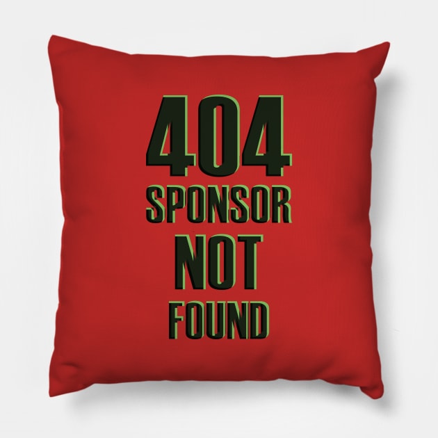 Sponsor not found Pillow by Sutilmente