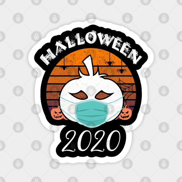 Halloween 2020 Pumpkin Vintage Style Magnet by MEDtee