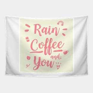 coffee rain Tapestry