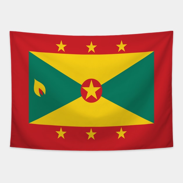 Grenada National Flag Tapestry by IslandConcepts