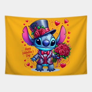 Valentines Day Stitch, Stitch Love Tapestry