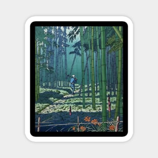 Beautiful Bamboo Grove Japanese Vintage Art Ukiyo-e Magnet