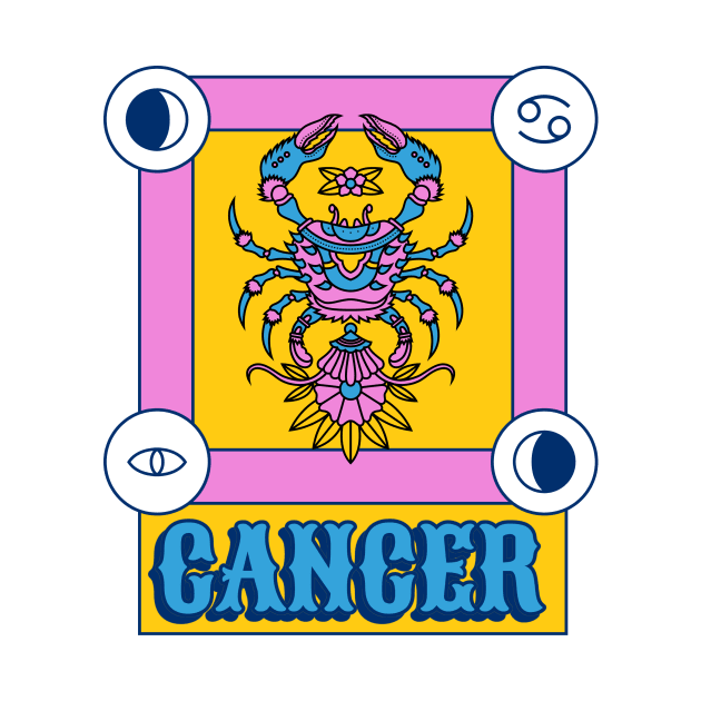 cancer zodiac sign by Tip Top Tee's