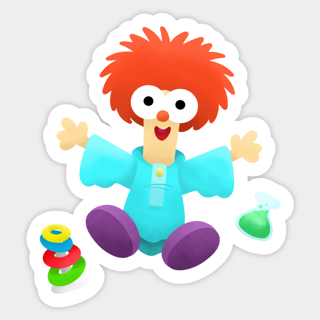 When Your Room Looks Kinda Weird - Beaker - Muppet - Sticker