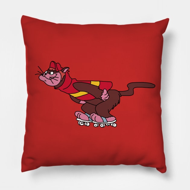 Skatebirds Cat Pillow by ElviaMontemayor