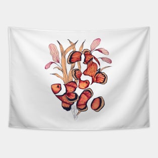 Clownfish couple Tapestry