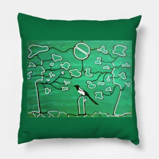 Magpie Magic Pillow