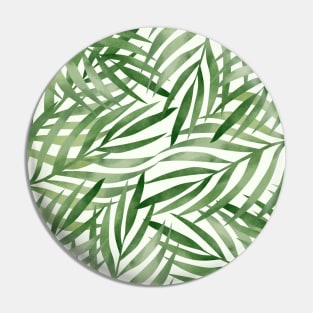 Trendy Tropical Plam Leaves Pattern Pin