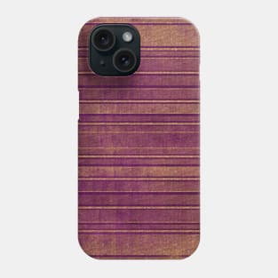 Burnt Orange and Mauve Distressed Stripes Phone Case