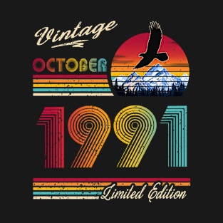 October 1991 Birthday T-Shirt