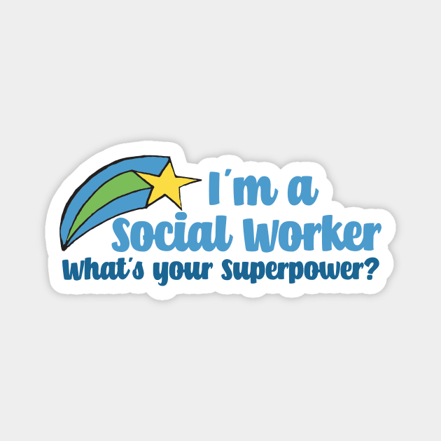 Super Social Worker Magnet by epiclovedesigns