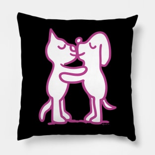 Cat & Pooch Smooch - JoKoBo Pillow