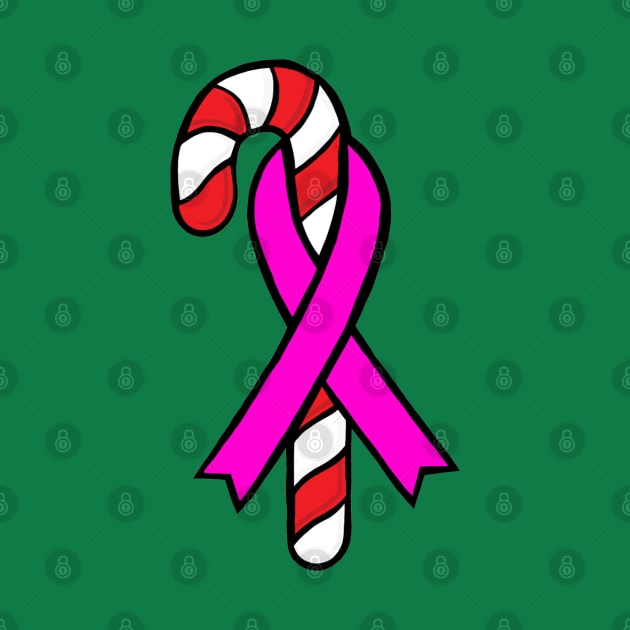 Candy Cane Awareness Ribbon (Pink) by CaitlynConnor