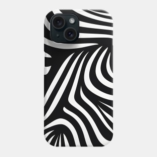 Hypnotic Black and White Swirls Phone Case