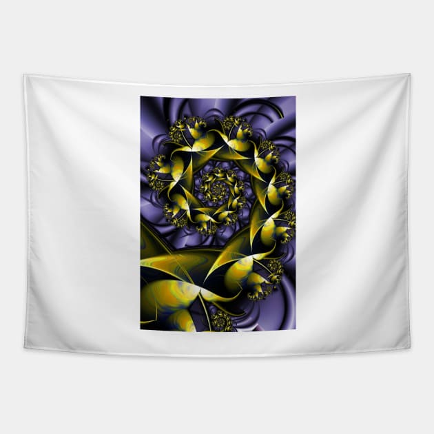 Ornamental Floral Treasure Abstract Tapestry by pinkal