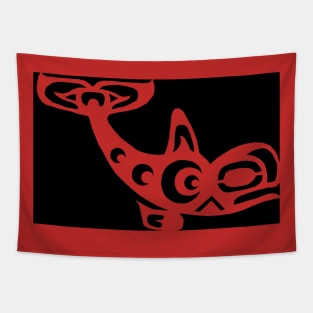 Northwest Native American Whale Tapestry