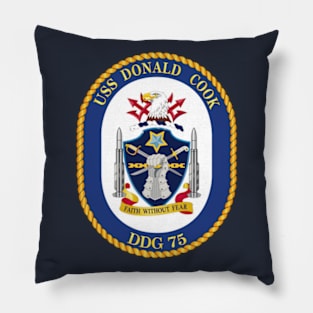 USS Donald Cook DDG-75) wo Txt Pillow