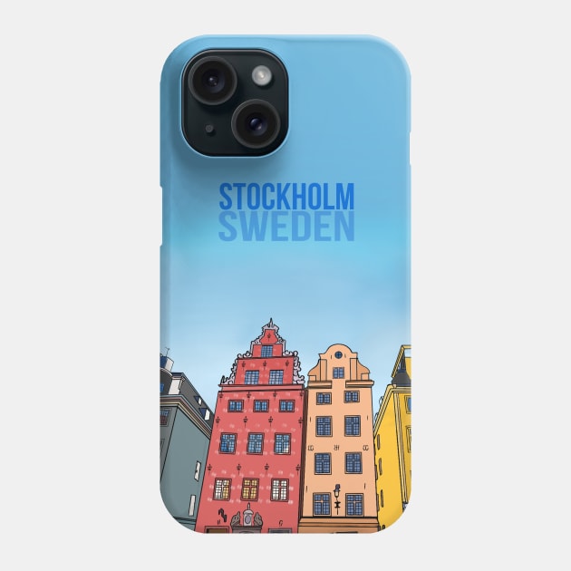 The Old Town Stockholm Sweden Scandinavian Phone Case by DiegoCarvalho