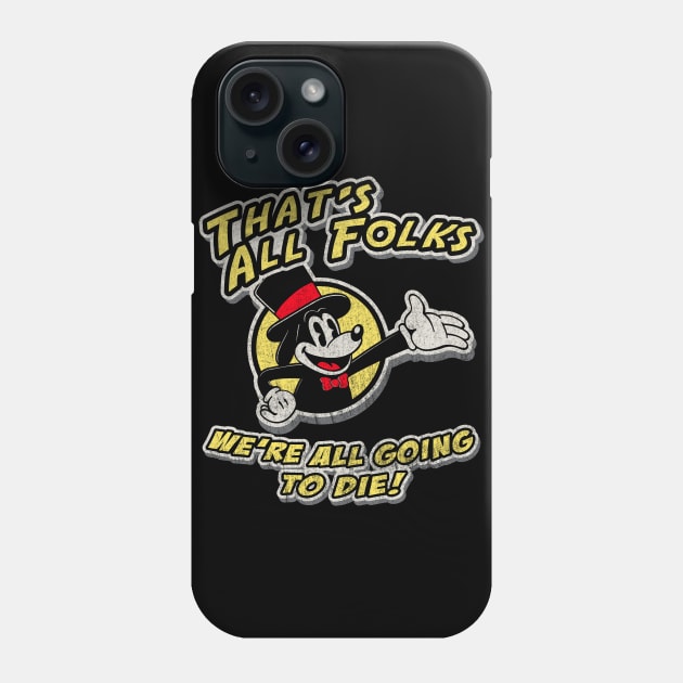 That's All Folks Vintage Cartoon Phone Case by Alema Art