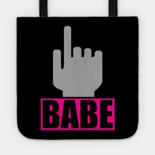 Babe Pointing Hand Tote