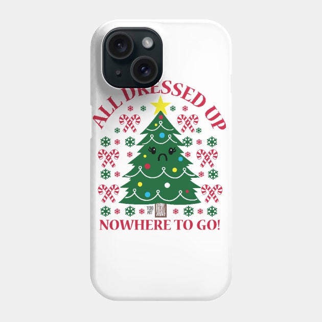 ALL DRESSED UP TREE Phone Case by toddgoldmanart