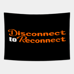 Colorful Disconnect to Reconnect Design Tapestry