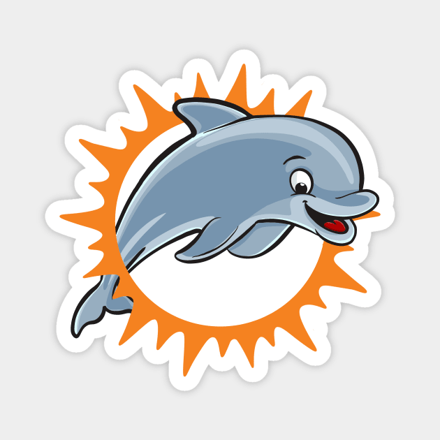 Miami Dolphins Magnet by creativeballoon