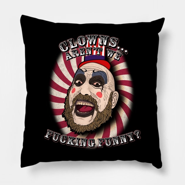 Captain spaulding | devils rejects Pillow by wet_chicken_lip